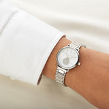Michael Kors Portia Quartz Silver Dial Silver Steel Strap Watch For Women - MK3837 Authentic Buy Shop Now