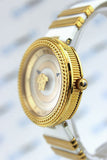 Versace V Metal Icon Gold Dial White & Gold Strap Watch for Women - VLC040014 Authentic Buy Shop Now