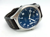 IWC Pilots Watch Mark XVII Edition Le Petit Prince Blue Dial Brown Leather Strap Watch for Men - IW326506 Authentic Buy Shop Now