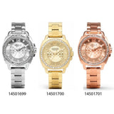 Coach Mini Boyfriend Diamonds Silver Dial Silver Steel Strap Watch for Women - 14501699 Authentic Buy Shop Now