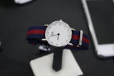 Daniel Wellington Classy Oxford White Dial Two Tone Nylon Strap Watch For Women - DW00100072 Authentic Buy Shop Now