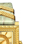 Versace DV-25 Gold Dial Off White Leather Strap Watch for Women - VQF030015 Authentic Buy Shop Now