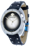 Versace Shadov Quartz Silver Dial Black Snake Leather Strap Watch for Women - VEBM00118 Authentic Buy Shop Now