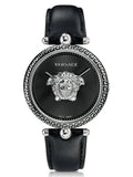 Versace Palazzo Empire Black Dial Black Leather Strap Watch for Women - VCO060017 Authentic Buy Shop Now