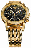 Versace Sport Tech Chronograph Black Dial Gold Steel Strap Watch for Men - VELT00419 Authentic Buy Shop Now