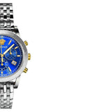 Versace Sport Tech Chronograph Blue Dial Silver Steel Strap Watch for Men - VELT00219 Authentic Buy Shop Now