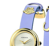 Versace V-Flare Silver Dial Purple Leather Strap Watch for Women - VEBN00318 Authentic Buy Shop Now