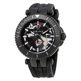 Versace V-Race Diver Black Dial Black Rubber Strap Watch for Men - VAB050016 Authentic Buy Shop Now