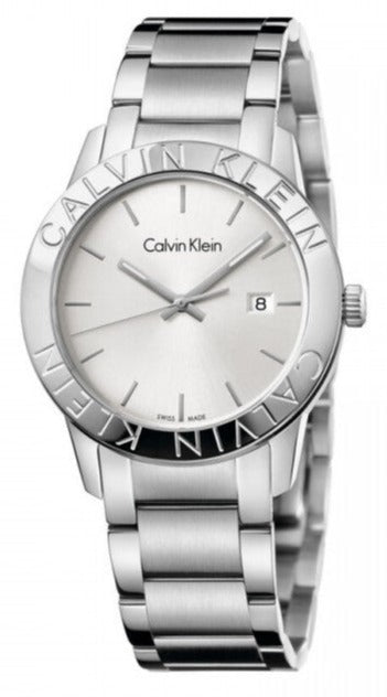Calvin Klein Steady Silver Dial Silver Steel Strap Watch for Women - K7Q21146 Authentic Buy Shop Now