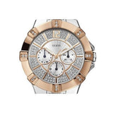 Guess Vista Analog Diamonds Silver Dial Two Tone Steel Strap Watch for Women - W0024L1 Authentic Buy Shop Now