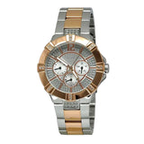 Guess Vista Analog Diamonds Silver Dial Two Tone Steel Strap Watch for Women - W0024L1 Authentic Buy Shop Now