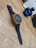 Guess Indovina Quartz Black Dial Black Leather Strap Watch For Men - W0040G9 Authentic Buy Shop Now