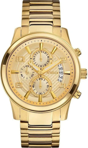Guess Analog Chronograph Gold Dial Gold Steel Strap Watch for Men - W0075G5 Authentic Buy Shop Now