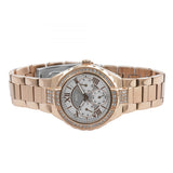 Guess Viva Diamonds White Dial Rose Gold Steel Strap Watch for Women - W0111L3 Authentic Buy Shop Now