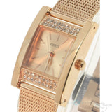 Guess Nouveau Diamonds Rose Gold Dial Rose Gold Mesh Bracelet Watch for Women - W0127L3 Authentic Buy Shop Now