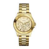 Guess BFF Multifunction Gold Dial Gold Steel Strap Watch for Men - W0231L2 Authentic Buy Shop Now