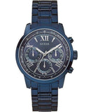 Guess Chronograph Multifunction Blue Dial Blue Steel Strap Watch For Women - W0330L6 Authentic Buy Shop Now