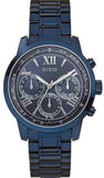 Guess Chronograph Multifunction Blue Dial Blue Steel Strap Watch For Women - W0330L6 Authentic Buy Shop Now