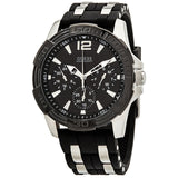 Guess Oasis Black Dial Black Rubber Strap Watch for Men - W0366G1 Authentic Buy Shop Now