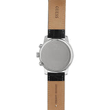 Guess Horizon Chronograph Quartz Black Dial Blue Leather Strap Watch For Men - W0380G3 Authentic Buy Shop Now