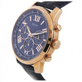 Guess Horizon Chronograph Blue Dial Blue Leather Strap Watch For Men - W0380G5 Authentic Buy Shop Now