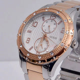 Guess Siren White Dial Two Tone Steel Strap Watch for Women - W0442L4 Authentic Buy Shop Now