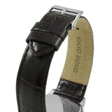 Guess Wafer Analog Blue Dial Brown Leather Strap Watch For Men - W0496G2 Authentic Buy Shop Now