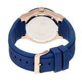 Guess Jet Setter Analog Quartz Blue Dial Blue Rubber Strap Watch For Women - W0571L1 Authentic Buy Shop Now