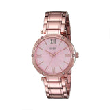 Guess Park Ave Quartz Rose Gold Dial Rose Gold Steel Strap Watch For Women - W0636L2 Authentic Buy Shop Now