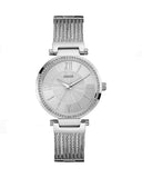 Guess Soho Silver DIal Stainless Steel Mesh Bracelet Watch For Women - W0638L1 Authentic Buy Shop Now
