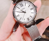 Guess Soho Silver DIal Stainless Steel Mesh Bracelet Watch For Women - W0638L1 Authentic Buy Shop Now