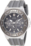 Guess Force Grey Dial Grey Rubber Strap Watch For Men - W0674G8 Authentic Buy Shop Now