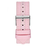Guess Limelight Quartz Diamonds Pink Dial Pink Denim Strap Watch For Women - W0775l15 Authentic Buy Shop Now