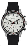 Guess Fuel Multifunction White Dial Black Rubber Strap Watch for Men - W0802G1 Authentic Buy Shop Now