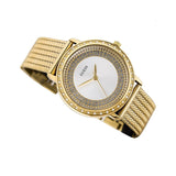 Guess Willow Two Tine Dial Gold Mesh Bracelet Watch For Women - W0836L3 Authentic Buy Shop Now