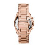 Michael Kors Camille Chronograph White Dial Rose Gold Steel Strap Watch For Women - MK7271 Authentic Buy Shop Now