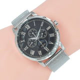 Guess Delancey Black Dial Silver Mesh Bracelet Watch for Men - W0871G1 Authentic Buy Shop Now