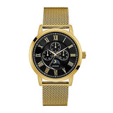 Guess Delancy Black Dial Gold Mesh Bracelet Watch for Men - W0871G2 Authentic Buy Shop Now