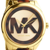 Michael Kors Janelle Three-Hand Gold Dial Two Tone Steel Strap Watch For Women - MK7136 Authentic Buy Shop Now