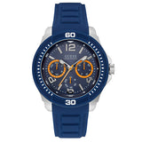 Guess Trade Blue Dial Blue Silicone Strap Watch for Men - W0967G2 Authentic Buy Shop Now