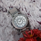 Guess Muse Quartz White Dial Silver Steel Strap Watch For Women - W1008l1 Authentic Buy Shop Now