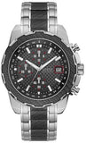 Guess Octane Chronograph Black Dial Two Tone Steel Strap Watch for Men - W1046G1 Authentic Buy Shop Now