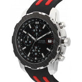Guess Octane Chronograph Black Dial Two Tone Silicone Strap Watch For Men - W1047G1 Authentic Buy Shop Now