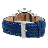 Guess Marina Chronograph Blue Dial Blue Denim Strap Watch For Women - W1057L1 Authentic Buy Shop Now