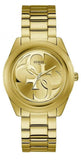 Guess G-Twist Gold Dial Gold Steel Strap Watch for Women - W1082L2 Authentic Buy Shop Now