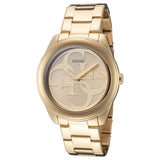Guess G-Twist Gold Dial Gold Steel Strap Watch for Women - W1082L2 Authentic Buy Shop Now