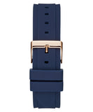 Guess Zena Blue Dial Blue Silicone Strap Watch For Women - W1094L2 Authentic Buy Shop Now