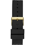 Guess Swirl Quartz Black Dial Black Silicone Strap Watch for Women - W1096L3 Authentic Buy Shop Now