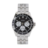 Guess Odyssey Black Dial Silver Steel Strap Watch For Men - W1107G1 Authentic Buy Shop Now