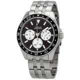 Guess Odyssey Black Dial Silver Steel Strap Watch For Men - W1107G1 Authentic Buy Shop Now